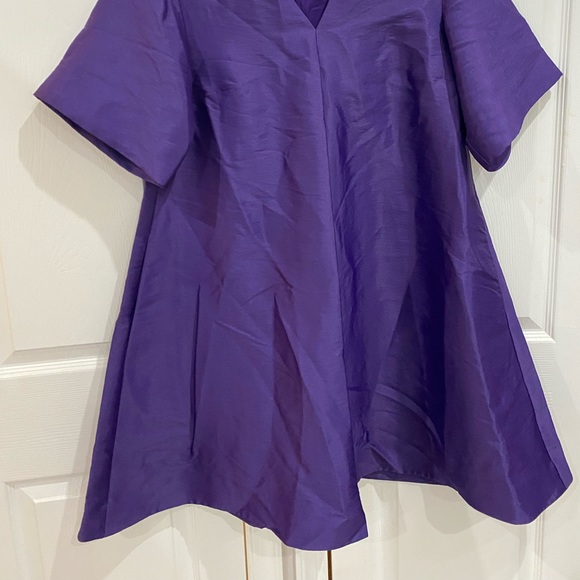 COS purple short sleeve V-neck dress NWT - Picture 4 of 4